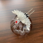 つまみ細工　鶴～羽ばたき～