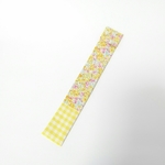 再販※ものさし入れ30cm★裏地付き★花柄  (黄色)   s