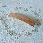 レザーの大きいバレッタ（ピンク）