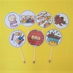 三匹のこぶた　ペープサート　保育　ラミネート　大きめ