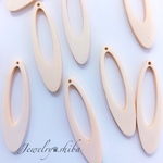 wood oval frame🌳10pcs🌴ウッド フレーム チャーム