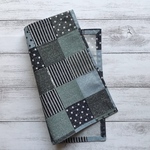 25cm × 30cm・小さなランチョンマット・ランチョンマット・幼稚園お弁当・カフェマット・おやつマット・入園入学準備品・保育園・幼稚園　パッチワーク柄・ブルー系