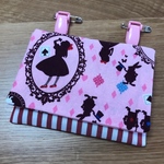 ♡クリップ付き♡移動ポケット♡ピンクアリス✖︎レッドストライプ♡