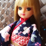 ぷたちゃん様専用ページ・リカちゃん着物(しだれ桜)