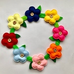 お花のボタン遊び