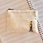 ギター(テレキャスター)｢楽器びと｣刺繍ポーチ