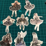 海外マステ フレークシール  女の子33