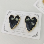 再販13♡大ぶり アンティークハート お花ピアス／イヤリング