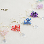 片耳用　あじさい　着物におすすめ　ピアス（イヤリング）　和　紫陽花