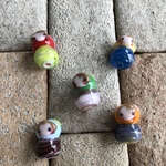  ガラスのマトリョーシカビーズセット A