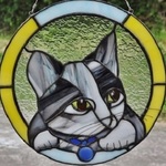 ステンドグラス～猫（ねこ）ちゃんパネル