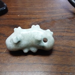 糸魚川翡翠　子持ち勾玉