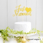 再販3 ケーキトッパー  【Just  Married】
