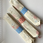  ☆腰ひも３本セット（薄クリーム、梅花） A