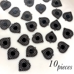 【10個】メタルレース♡ブラック