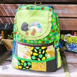 ⬇️SALE   キノコのアップリケ付き ☆  パッチリュック 【GR】