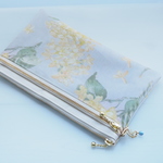 ★LIBERTY＆帆布　Archive Lilac アーカイブ・ライラック　7LG　内布・内ポケット・3列2段カードポケット付きポーチ
