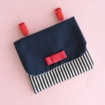 移動ポケット  女の子 ネイビーストライプ