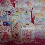 【現品限り】お菓子と女の子フレークシール②