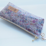 Ｔさまご予約品　★LIBERTY　Pebble　ぺブル　ラベンダー　つや有りビニコのマチ付ペンケース