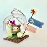 ☆再販☆羊毛とお花の子どもの日のお飾り