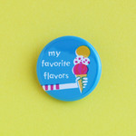 アイスクリーム 缶バッヂ