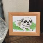 ペット似顔絵イラスト／おしゃれなペン画に！どんなペットさんでも^^