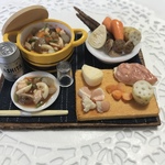 hand made ミニチュア ドールハウス お母さんので筑前煮