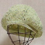 夏🌞先取りSALE🌟パステルカラーのコットン🌿ファンシーヤーンで編んだベレー帽