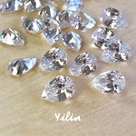 5個入り☆雫型☆A級キュービックジルコニア•7x10mm•穴有り