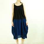 balloon skirt/  藍染め