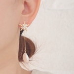 2way スターフィッシュ 淡水パール ロング ピアス