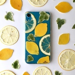 Lemon＆レモン 押し花 スマホケース全機種対応 手帳型変更可 iPhone13 iPhone12 pro OPPO Reno 3A Galaxys10 Xperia 1 II SO-51A