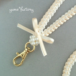 リボンレイ ネックストラップ  クリーミィホワイト