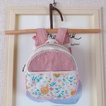 【オーダーのお品】赤ちゃんファスナーリュック☆チェストストラップつき（バード） 