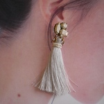 【Vintage accessory】2way  ピアス/ヴィンテージ アクセサリー ブライダルアクセサリー /ウェディングアクセサリー/flua   ヴィンテージ  ウェディング