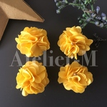 A775 ボンボンFlowerチャーム Yellow(4個)