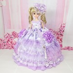 リカちゃん お姫様ドレス 一点物☆パープル