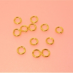 35g(約300個) 直径6mm/太さ1mm丈夫な丸カン(ゴールド)