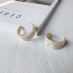 mable bold hoop earring(WH)