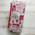 Mフラットペンケース＊帆布＆allリバティ（ルーシーズファーム）