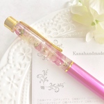 再販7 本物の桜 舞い散る♡ハーバリウムボールペン