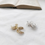 matte curve earring