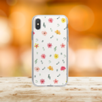 再販♪花と音符シリーズvol.6『アネモネと沈丁花＆手書き音符』ハードケース　iPhoneケース　androidケース　スマホケース　ピアノ　