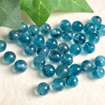 トルマリネイテッド・クォーツ＊6mm＊両穴＊4個入り