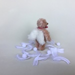 手のひらサイズのテディベア（エンジェル）