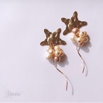 star×pearl long pierce / earring