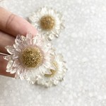 【SALE】35mmx6 Inport アクリル クリアフラワーカボション