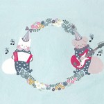 ポストカード「花小箱の音楽隊」2枚セット　カードNO.1924