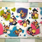 デザインペーパー♡A4サイズ  レトロアニマル＆ハート   10枚セット  